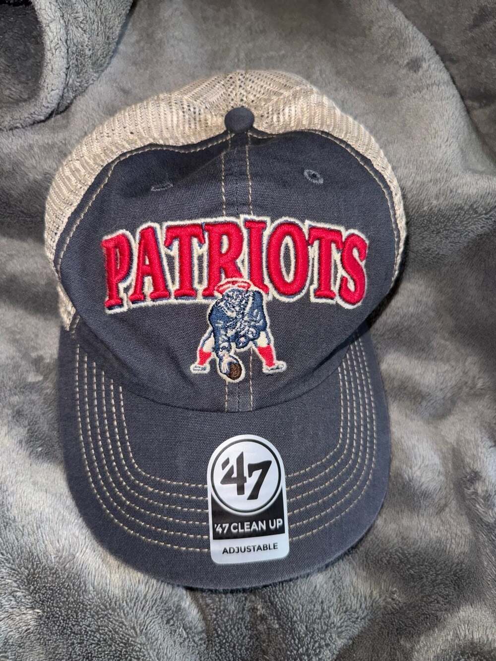 Men's '47 Navy/Natural Tuscaloosa Clean Up Historic Logo Snapback Hat,